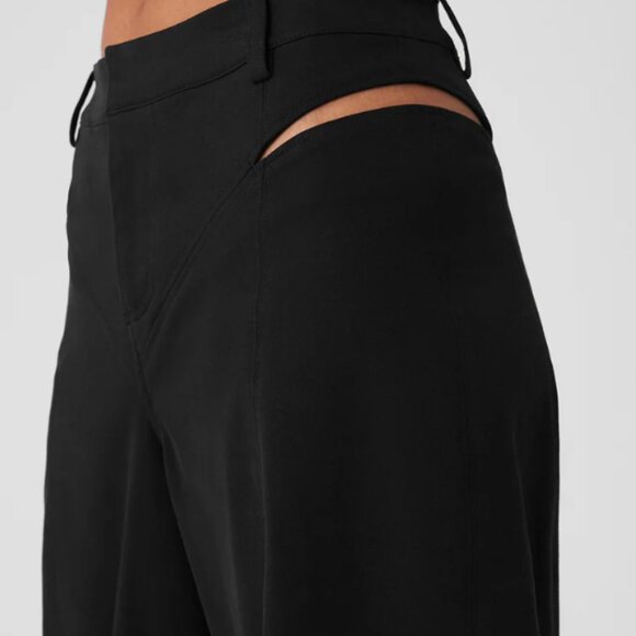 Alo High-Waist Risk Taker Trouser Black XS - Picture 9 of 11